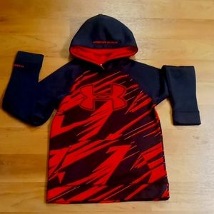 Boy's Red & Black Under Armour Hoodie Size YMD (10-12)